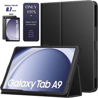 Leather Magnetic Flip Smart Stand Case for Samsung Galaxy Tab A9 8.7 Inch 2023 - Image 1 of 4