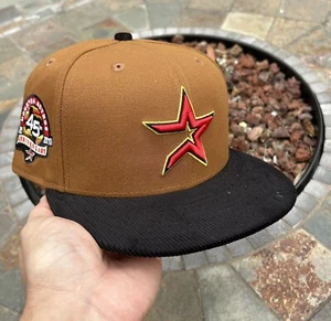 Exklusive New Era Houston Astros Mütze MLB Club Größe 7 3/8 zweifarbige Cordkrempe - Bild 1 von 5