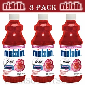3 Pack Mistolin General All Purpose Cleaning Solution Kit Floral Scent 15 fl oz - Picture 1 of 1