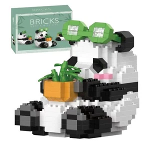 WULOBOOI Mini Building Blocks Animal Sets-Cute Bamboo Panda Micro Building To... - Picture 1 of 7