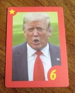 Presidente Donald J. Trump 2021 Paladone Celebridad ¿Quién es? Tarjeta de frontera roja #6 - Imagen 1 de 2