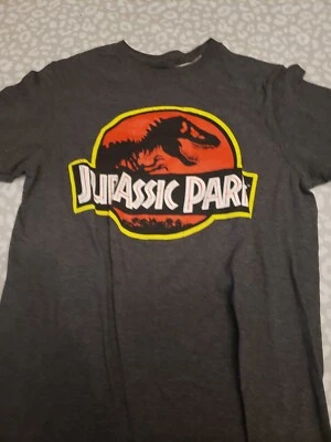 Boy's Jurassic Park Bold T Rex Logo T-Shirt Size Small PRE-OWNED - Image 1 of 4