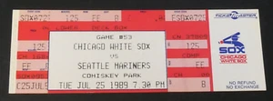 Ken Griffey Jr Rare Rookie Full Mint Unused Ticket 1989 White Sox vs Mariners - Picture 1 of 2