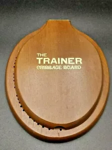 The Trainer - Toilet Seat Shaped Cribbage Board - Wood-With Metal Pegs - Bild 1 von 5