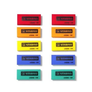 10pcs Stabilo Legend 1197 Colourful Eraser | School Student Study Erasers - Picture 1 of 12