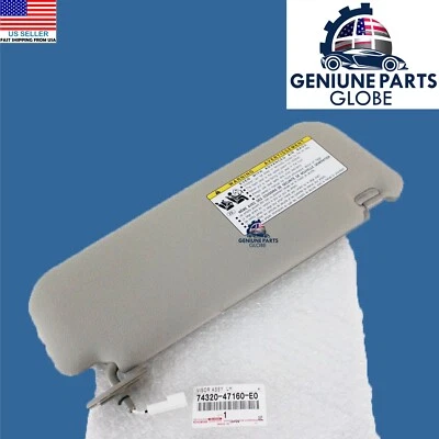 GENUINE OEM TOYOTA 06-09 PRIUS LEFT DRIVER GREGE BISQUE SUN VISOR 74320-47160-E0 Foto 1 de 3