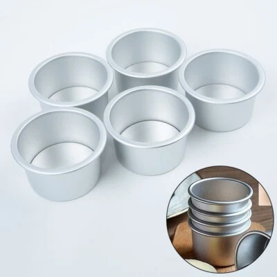 5 St??ck Set 2 5'' MINI Kuchenform Backen Pudding Nonstick DIY Werkzeug - Bild 1 von 4