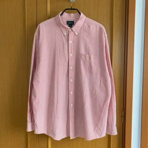 XL Size 90'S Vintage J.Crew Seersucker Shirt Stripe - Picture 1 of 4
