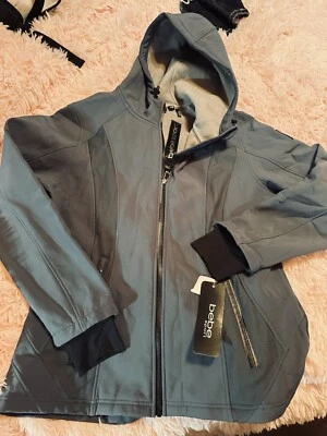 Bebe Sport Mujer Chaqueta con Capucha Forrada de Vellón Cremallera Completa, Bolsillos Azul Brillante Talla L Foto 1 de 4