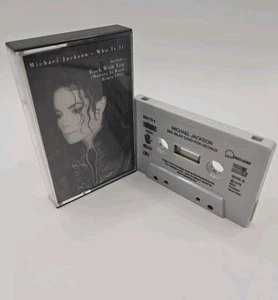 Michael Jackson Who Is It Cassette Tape Single Incs Rock With You Remix RARE - Picture 1 of 10