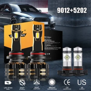 For Jeep Cherokee 2014 2015 6000K LED Headlight & Fog Lamp Bulb Combo Cool White - Bild 1 von 11