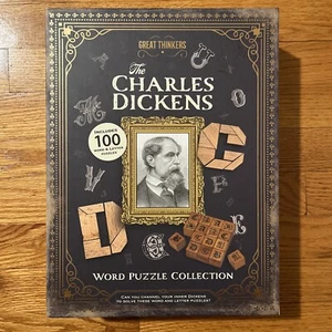 Charles Dickens Word Puzzle Collection 100 Word And Letter Puzzle Great Thinkers - Picture 1 of 4