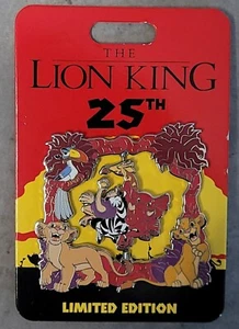 Disney Parks Lion King 25th Anniversary Simba & Nala Spinner Disney Pin LE 4000 - Picture 1 of 2