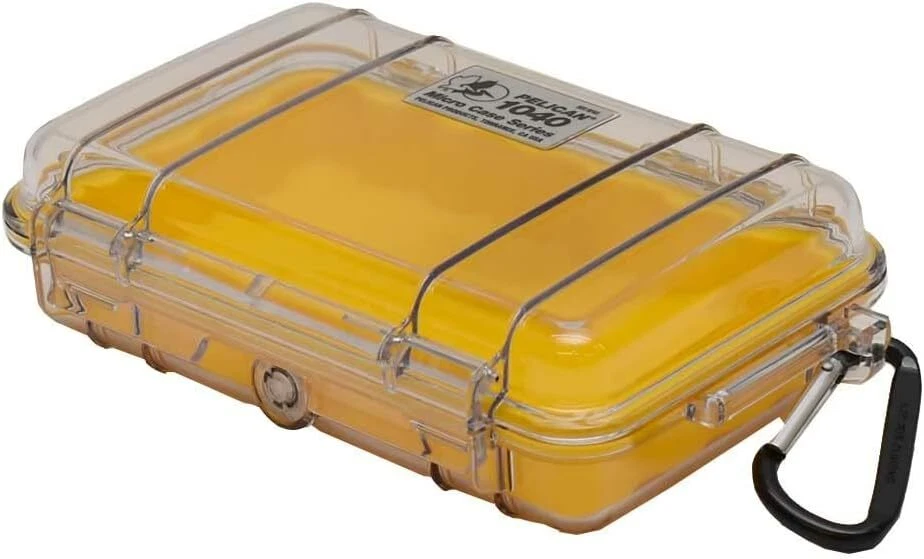 Pelican 1040-027-100 1040 Micro Case (Yellow/Clear) Yellow/Clear