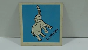 ELEPHANT - Replacement Card Vintage Feeley Meeley 1967 Milton Bradley Game #952 - Picture 1 of 2