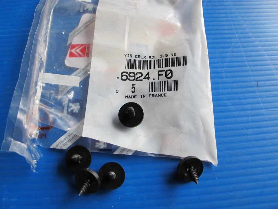 5 Vite Lécheur Esterno Del Finestrino Porta Anteriore per Peugeot 406 - Image 1 of 1