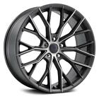 20 inch 20x10 MACH MF10 Carbon Black wheels rims 5x4.5 5x114.3 +42