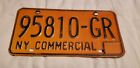 **1970's** Vintage New York Commercial License Plate *Superb Condition*