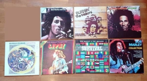 Lotto 7 LP Bob Marley Survival Natty Dread Catch A Fire Confrontation Burnin - Foto 1 di 1