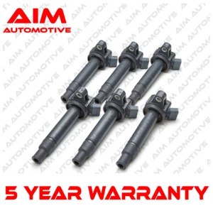 AIM New 6x Pencil Ignition Coil Packs Fits Lexus IS 200 Petrol 1999-2005 - Picture 1 of 2
