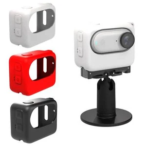 Für Insta360 GO3 Action Kamera Zubehör Silikon Schutzhülle Ladegerät Box - Bild 1 von 16