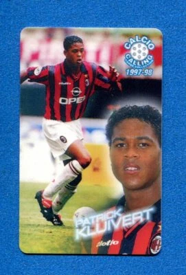 CALCIO CALLING 1997-98 -Panini- Phone Card n. 32 - KLUIVERT - MILAN - Immagine 1 di 2