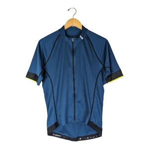 REI Co-op Cycles Mens Medium Blue Cycling Jersey Full Zip Biking Riding Top - Picture 1 of 4
