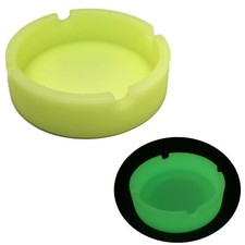 AshTray Silicone Mould Glow In The Dark Green Cigarette Ash Tray Holder Tobacco