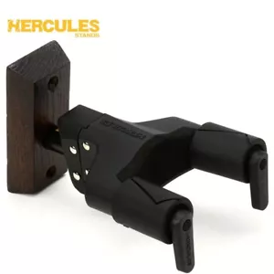 Hercules GSP38WBW PLUS Auto Grip System Wall Mount Guitar Hanger - Brown - Picture 1 of 1