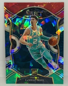 2020-21 Select LaMelo Ball Rookie RC Cracked ICE Tri-Color Charlotte Hornets SP - Picture 1 of 2