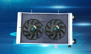 For Lotus Europa Coupe S1 S2 TC 1.5/1.6L 1966-1976 Aluminum Radiator+Fan MT 66 - Foto 1 di 4