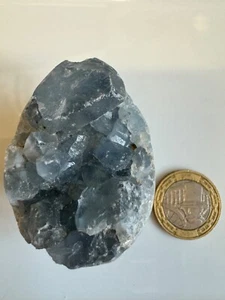 (1028) BEAUTIFUL CELESTITE CRYSTAL EGG - Picture 1 of 5