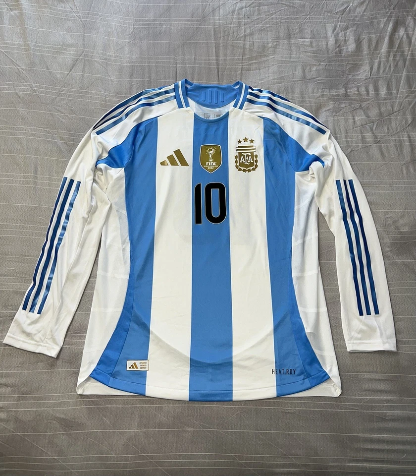 Argentina 24/25 Home Adidas Heat.Rdy Long Sleeve Authentic Jersey L IP8383
