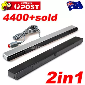2in1 Replacement Wireless +Wired Sensor Bar for Nintendo Wii / Wii U / Wii Mini - Picture 1 of 5