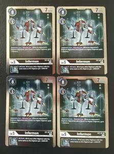 Digimon Classic Collection EX1-051 Infermon x4 Holo Rare NM/M Pack Fresh - Picture 1 of 2