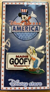 RARO pin LE JDS Disney Across America Maine Placa Goofy ¡Jugar al golf! - Imagen 1 de 3