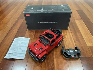 Rastar Rubicon Red Remote Control Off Road Jeep Wrangler Car Toy - Picture 1 of 6