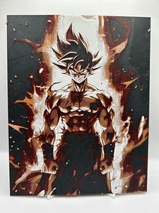 Dragon Ball Z Goku Kaioken Poster - DBZ Wall Art - Homemade Anime Gift - 3d Art - Picture 1 of 5