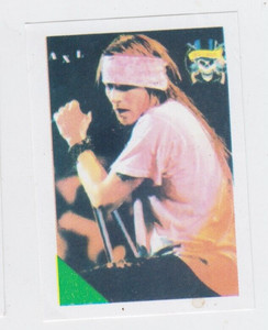 AXL ROSE - GUNS N ROSES -  ROCK VINTAGE 1990 ARGENTINA CARD