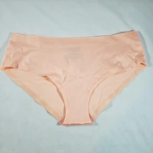 Victoria's Secret No Show Sexy Hiphugger Medium Pfirsich Pink Orange Glatt Satin - Bild 1 von 3