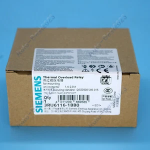 1PC NEW Siemens Overheat relay 3RU6116-1BB0 3RU6 116-1BB0 1.4A~2A - Picture 1 of 15