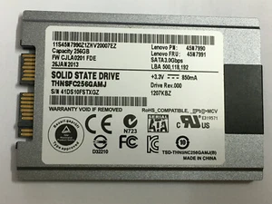 Toshiba 1.8" SSD MicroSATA 256GB 128GB THNSFC256GAMJ THNSNC128GAMJ Internal SSD - Picture 1 of 14