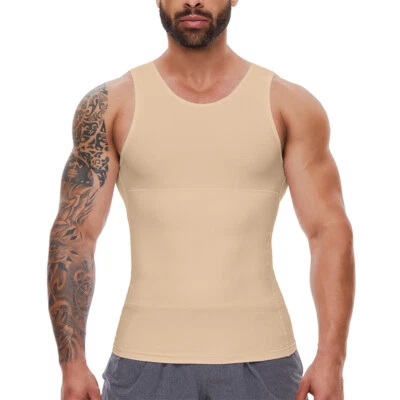Shapertop para homens camisa de compressão regata de emagrecimento ginecomastia modelador de barriga - Imagem 1 de 4