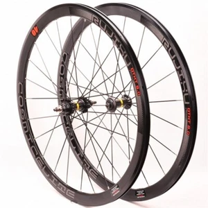 700C 40mm Carbon Nabe Fahrrad Laufradsatz Rennrad Schnellspanner Laufradsatz Alufelge - Bild 1 von 15