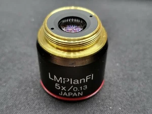 Olympus LMPlanFl 5x / 0.13 microscope objective lens Fast Shipping - Picture 1 of 4