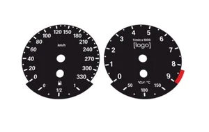 Caras calibre negro personalizadas para BMW E9x M3 + logotipo iluminado - Imagen 1 de 1