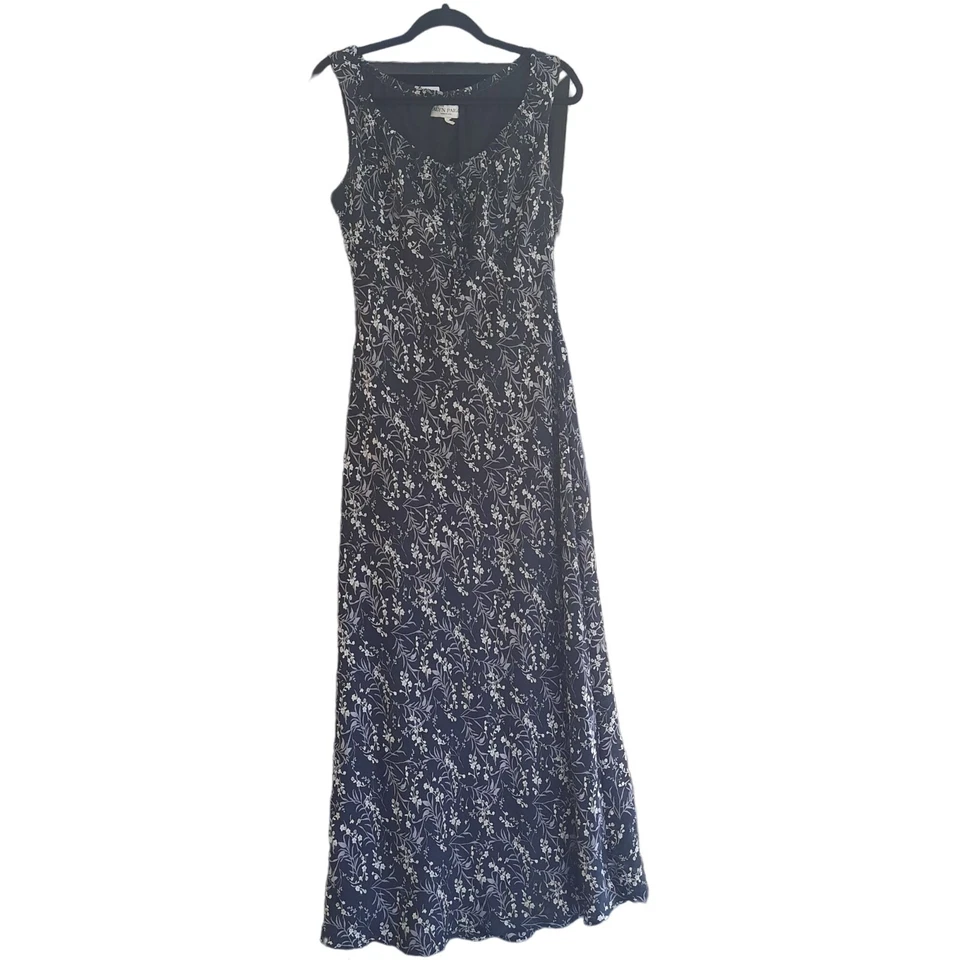 Maxi Vestido Vintage Alyn Paige Sin Mangas Floral Gasa Y2K Talla L Mujer Hada Foto 1 de 4