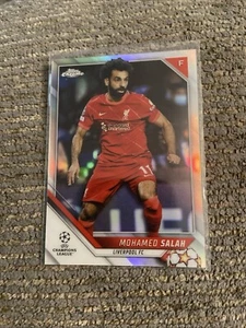 2022 Topps Chrome UEFA Mohamed Salah Refractor #21 - Foto 1 di 1
