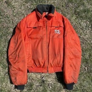 US Coast Guard Vintage Industrial Floatation Jacket Size XL Orange Model IFJ-75 - Picture 1 of 21