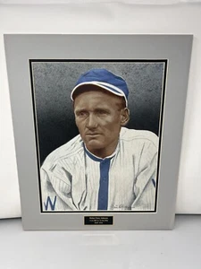 Walter Johnson Original Jim Bliss Baseball handgezeichnete Kunstskizze mattiert - Bild 1 von 6